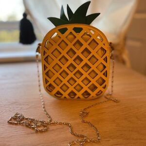 Yellow Pineapple Crossbody Bag